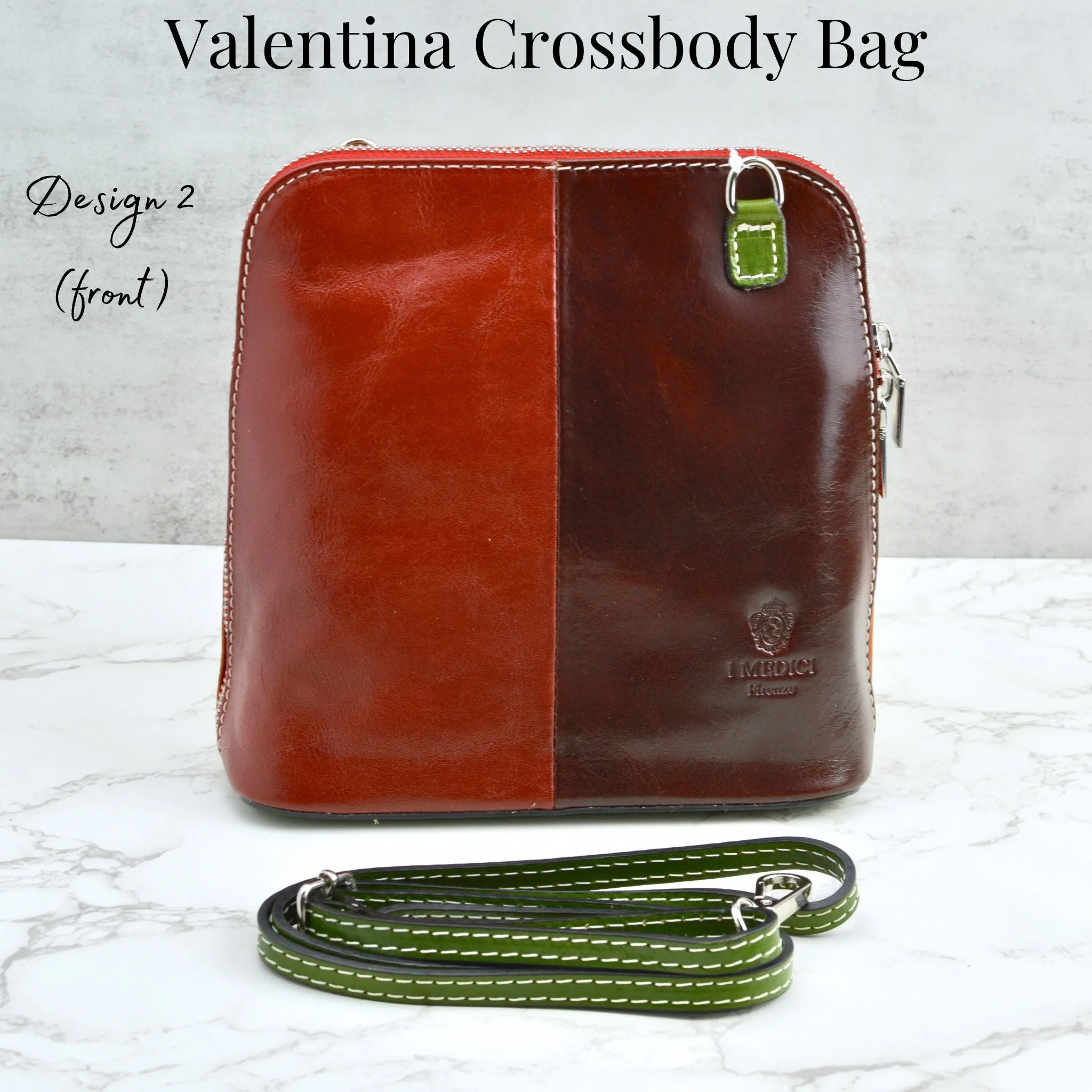 Valentina Crossbody Bag, Italian Leather