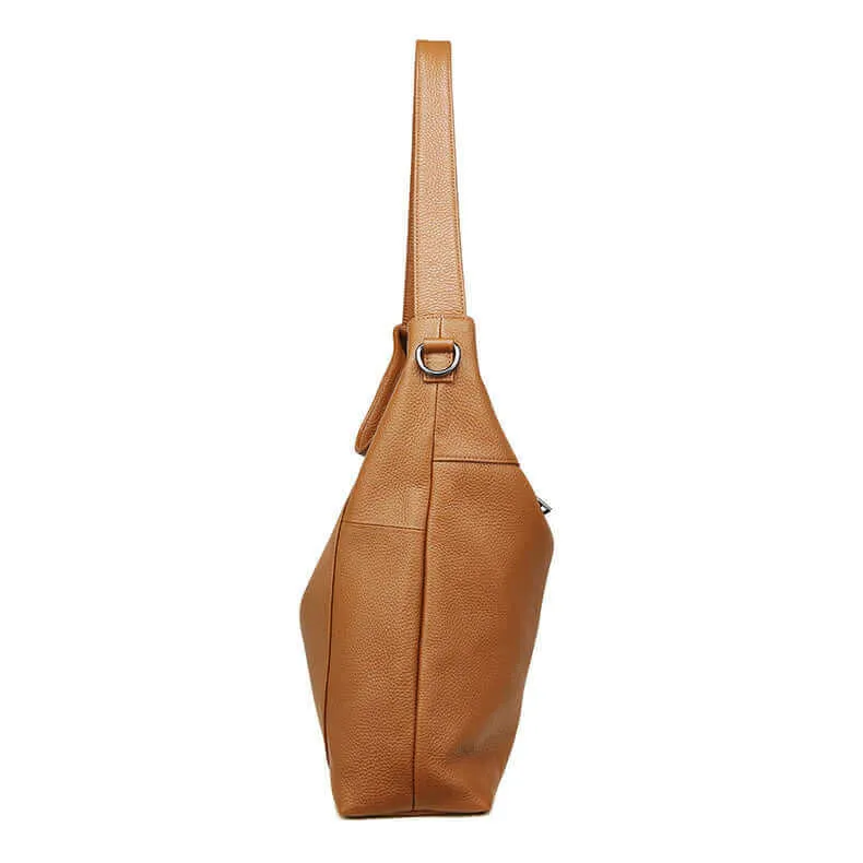 Women's Large Leather Shoulder Bag – Spacious & Stylish