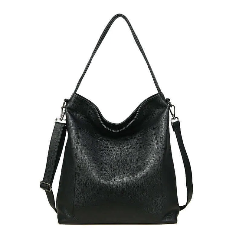 Women's Large Leather Shoulder Bag – Spacious & Stylish