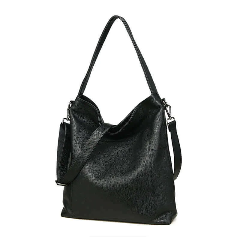 Women's Large Leather Shoulder Bag – Spacious & Stylish