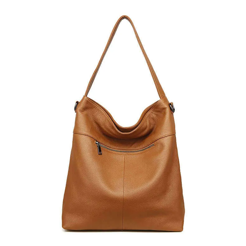 Women's Large Leather Shoulder Bag – Spacious & Stylish