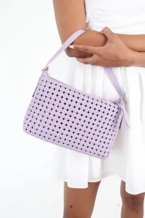 Woven Up Bag - Lilac