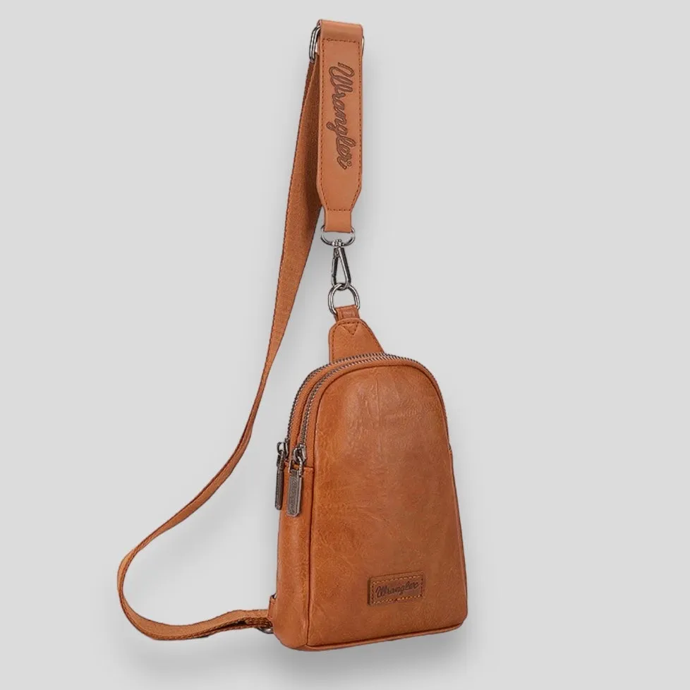 Wrangler Sling Bag/Crossbody/Chest Bag - Light Brown